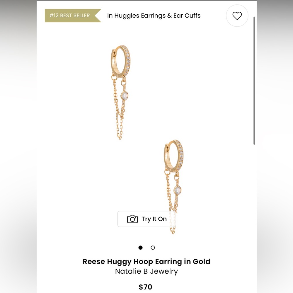 Reese Huggy Hoop Earring in Gold